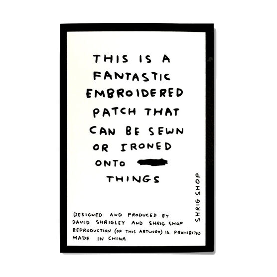 David Shrigley poodle patch